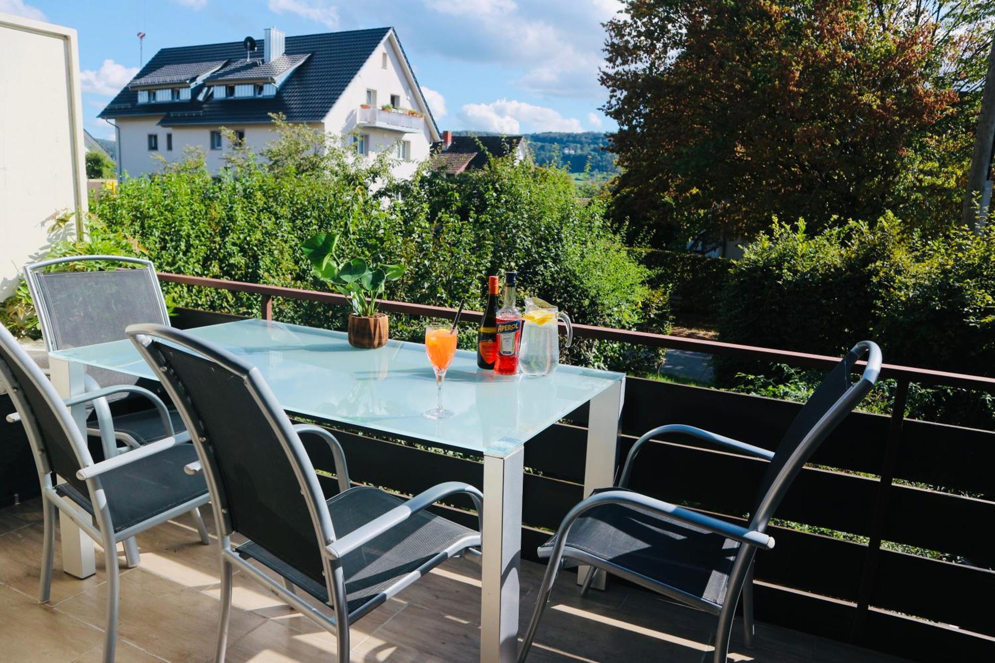 Seeblick-Oase Istayunixi Seenaehe-Sauna-Balkon-Netflix-Parkplatz Ohningen Eksteriør bilde